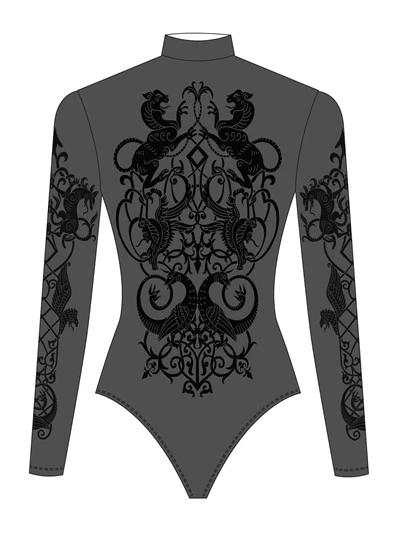 Yoga Wear Flocking Printing